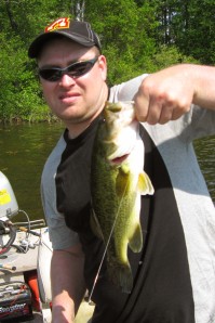 Darrell with a bass