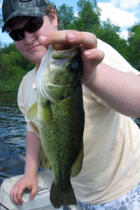 Cody with a bass