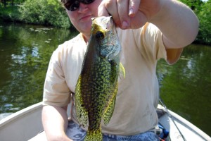 Cody with a crappie